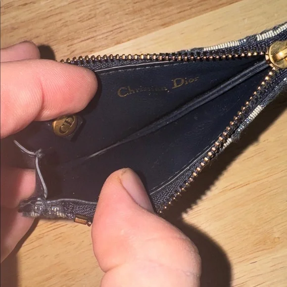 Dior oblique saddle Monogram Key Holder change purse charm - Picture 8 of 11